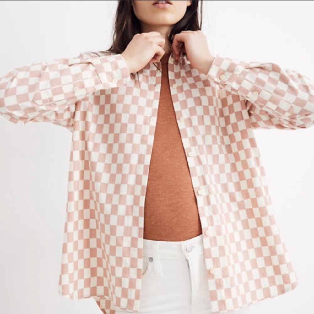 MADEWELL oversized button up flannel